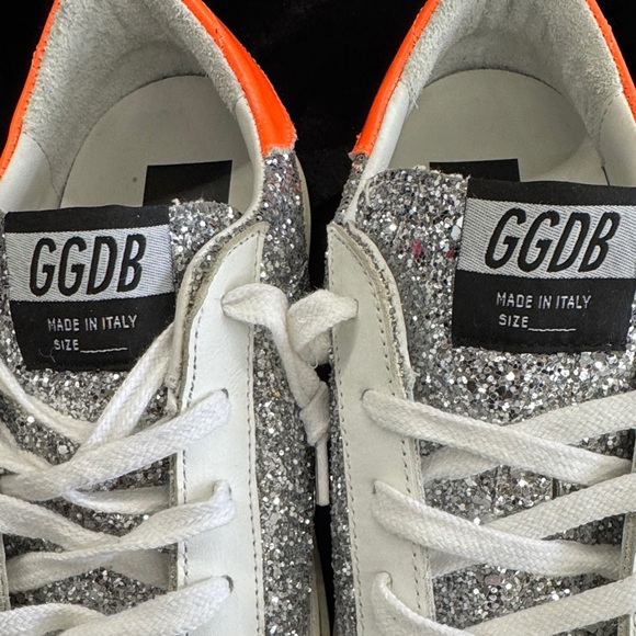 Golden Goose Super Star Glitter Sneakers - Size 38/8 Women’s - Picture 3 of 10